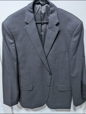 Jos. A. Bank Men's Gray Patterned Two-Button Blazer